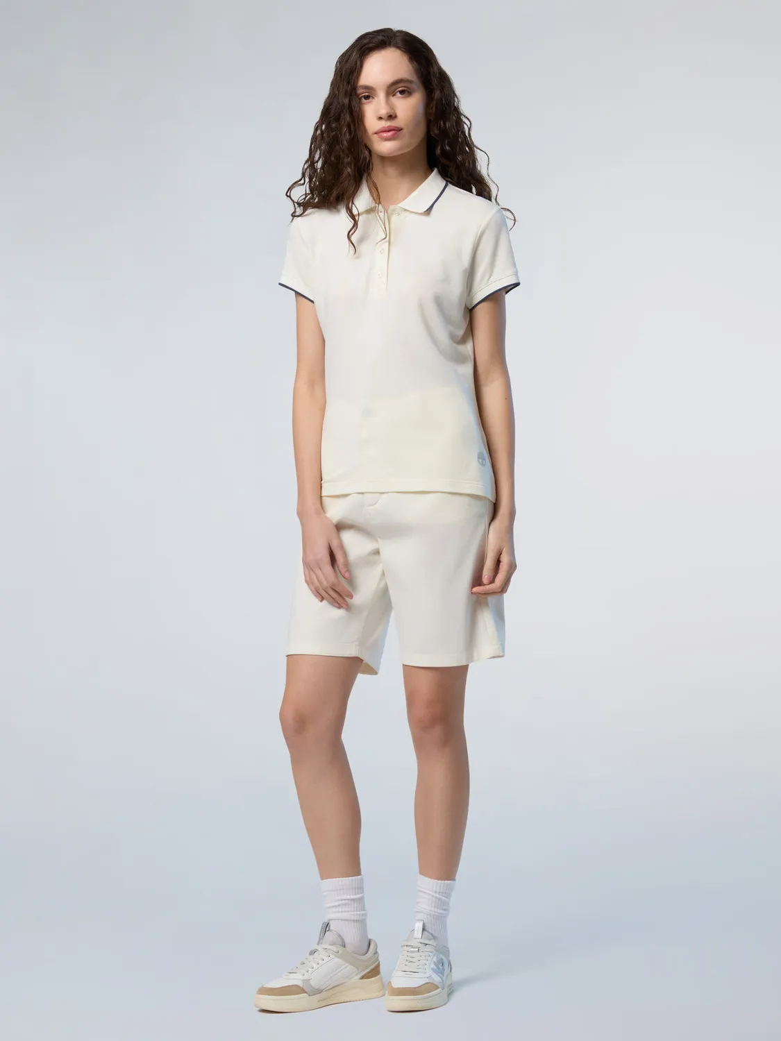 North Sails short chino taille haute coton bio stretch