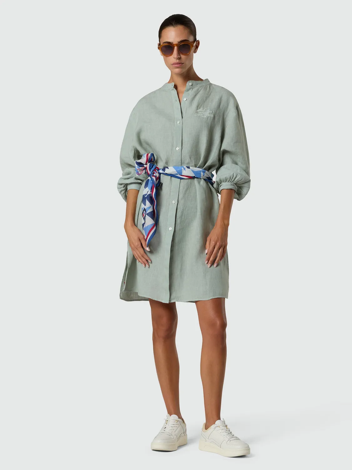 North Sails Saint-Tropez robe chemise lin coral pink
