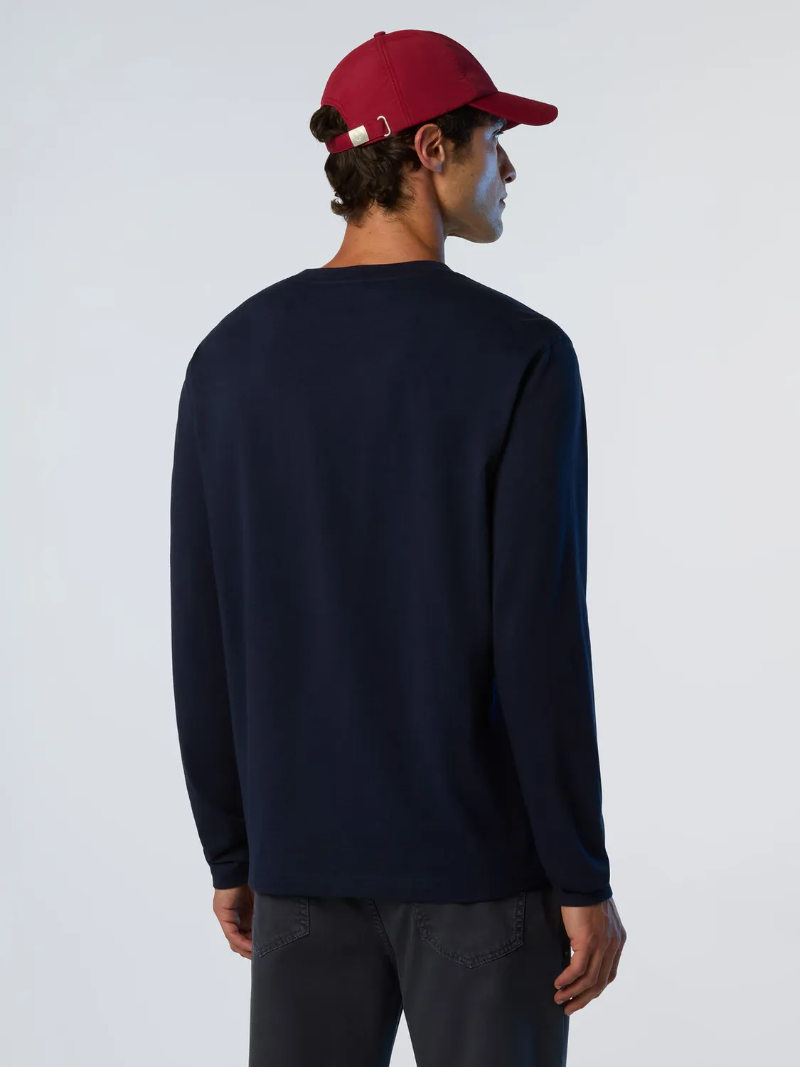 North Sails t-shirt manches longues maxi print coton bio
