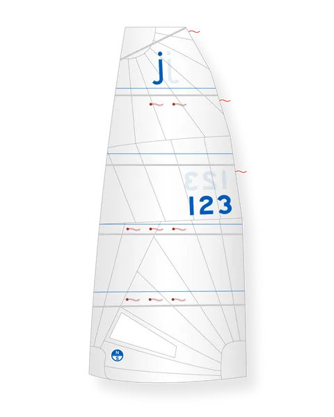 North Sails Jollyboat grand-voile square top dacron