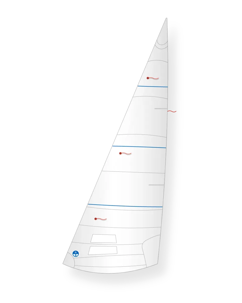 North Sails Yngling QLR-3 Foc Dacron 3.8 Léger
