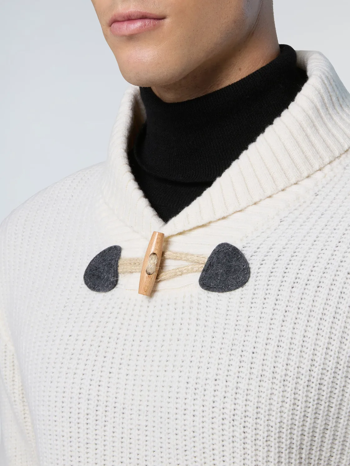 North Sails pull mérinos homme Marshmallow Navy