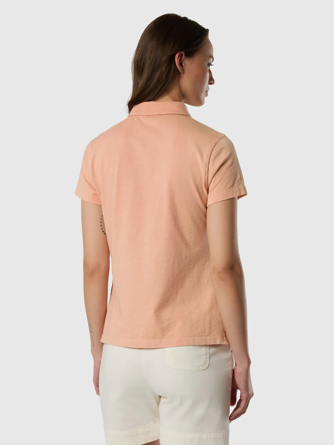 North Sails polo slub jersey femme coton
