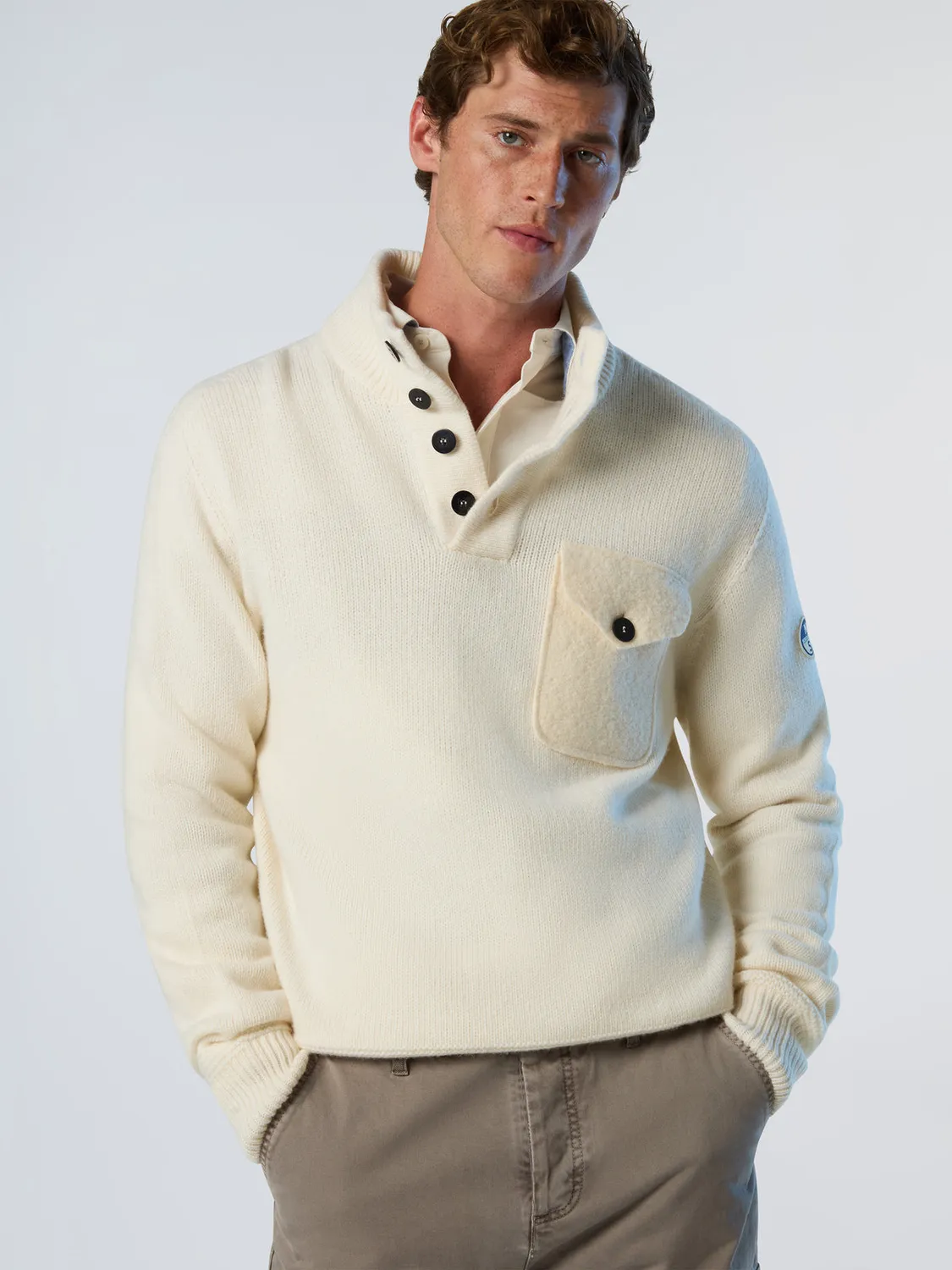 North Sails Archive pull col montant laine