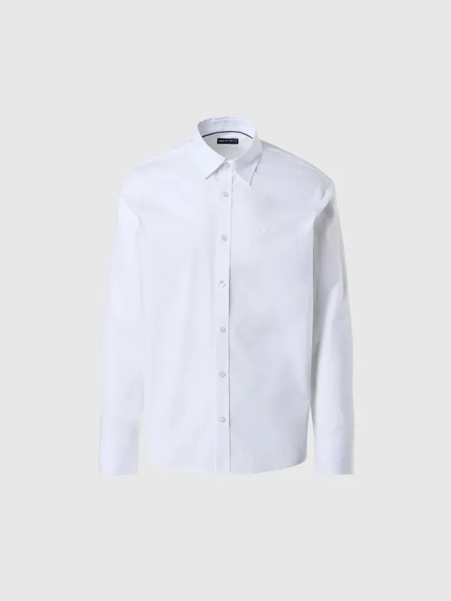 North Sails Stretch Poplin chemise manches longues coton bio