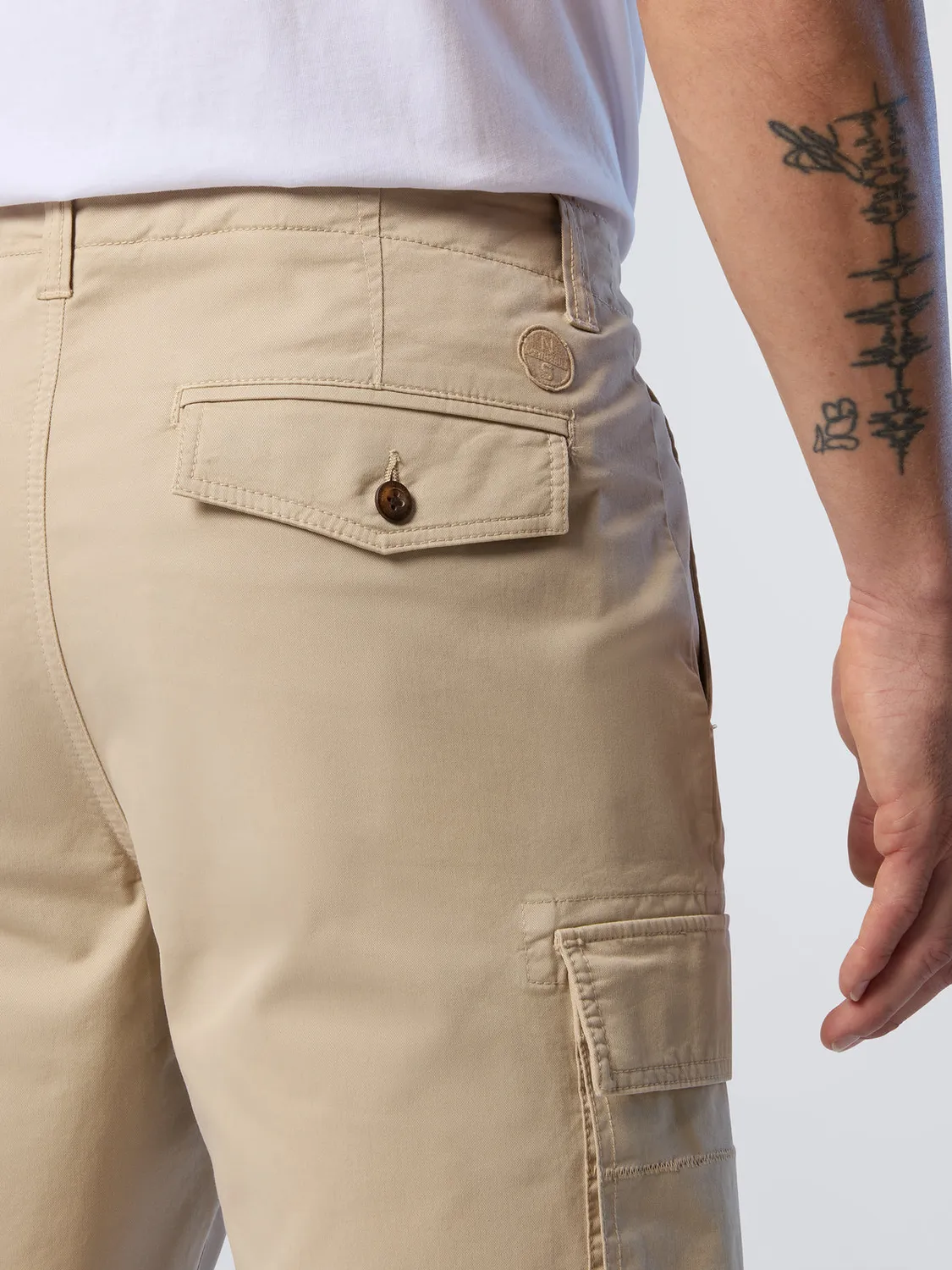 North Sails Crew bermuda cargo gabardine coton bio