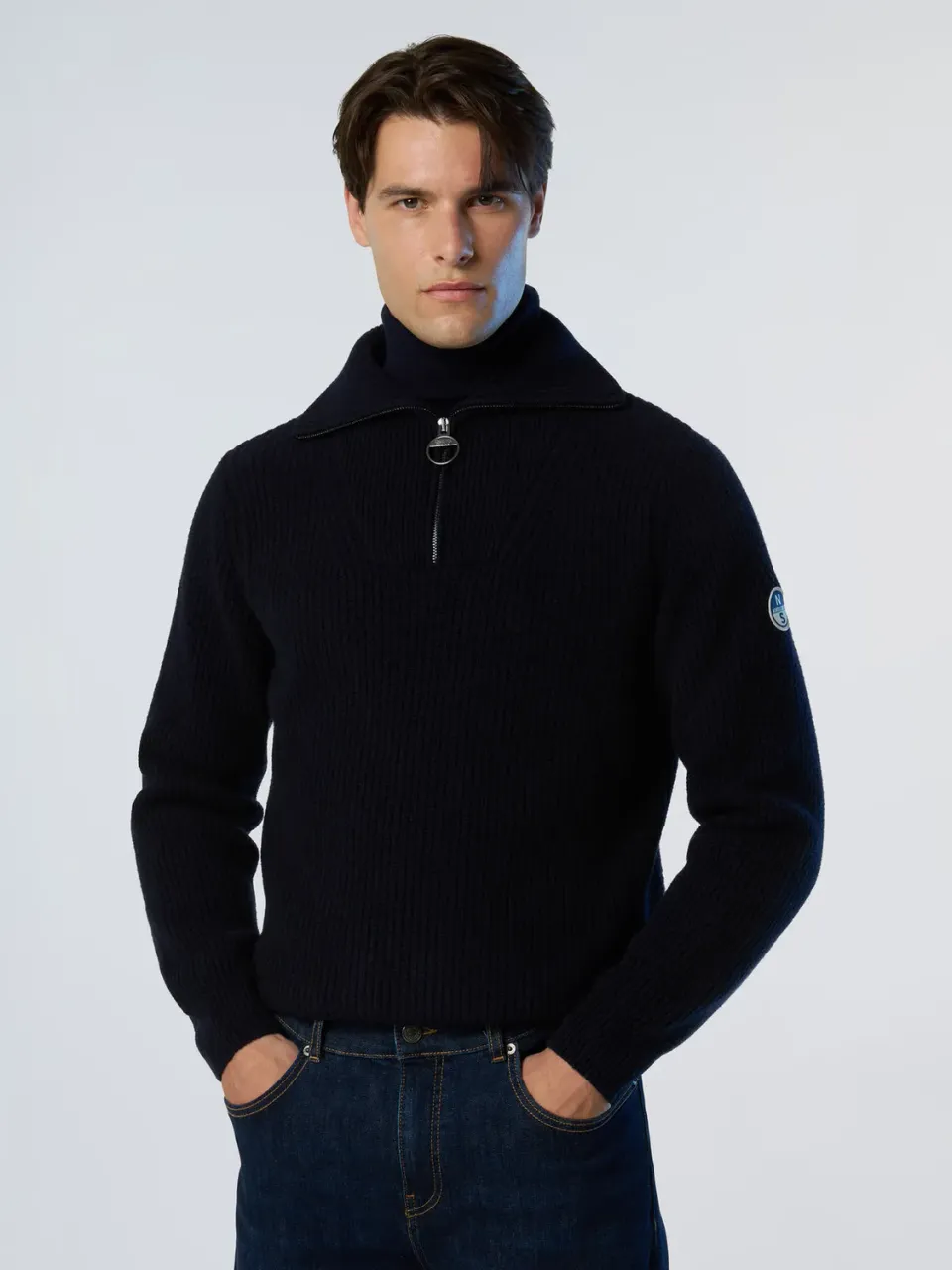 North Sails Archive pull trucker laine demi-zip
