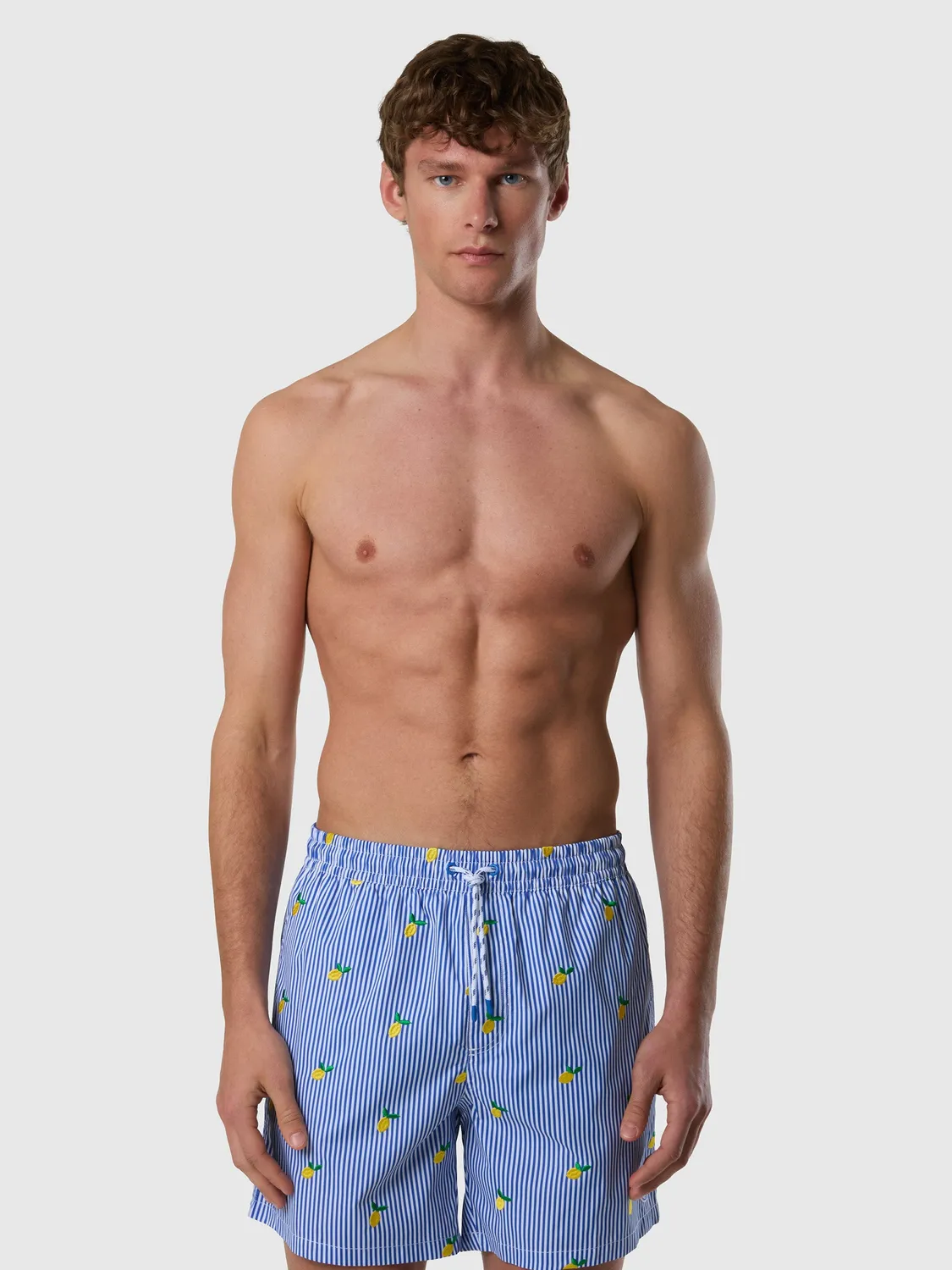 North Sails Short de bain rayures brodé combo 25