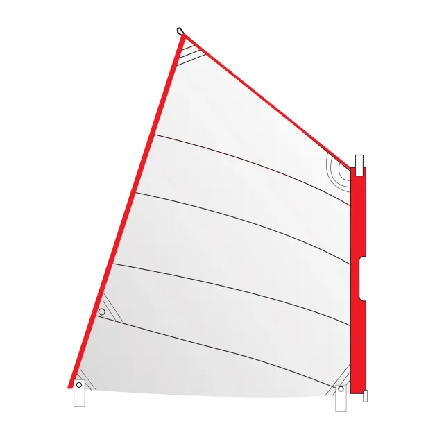 Optiparts Optimist EX1061WR voile blanche à ris