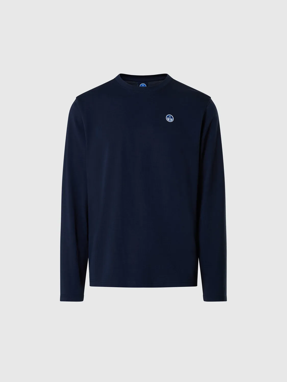 North Sails t-shirt manches longues patch logo coton bio