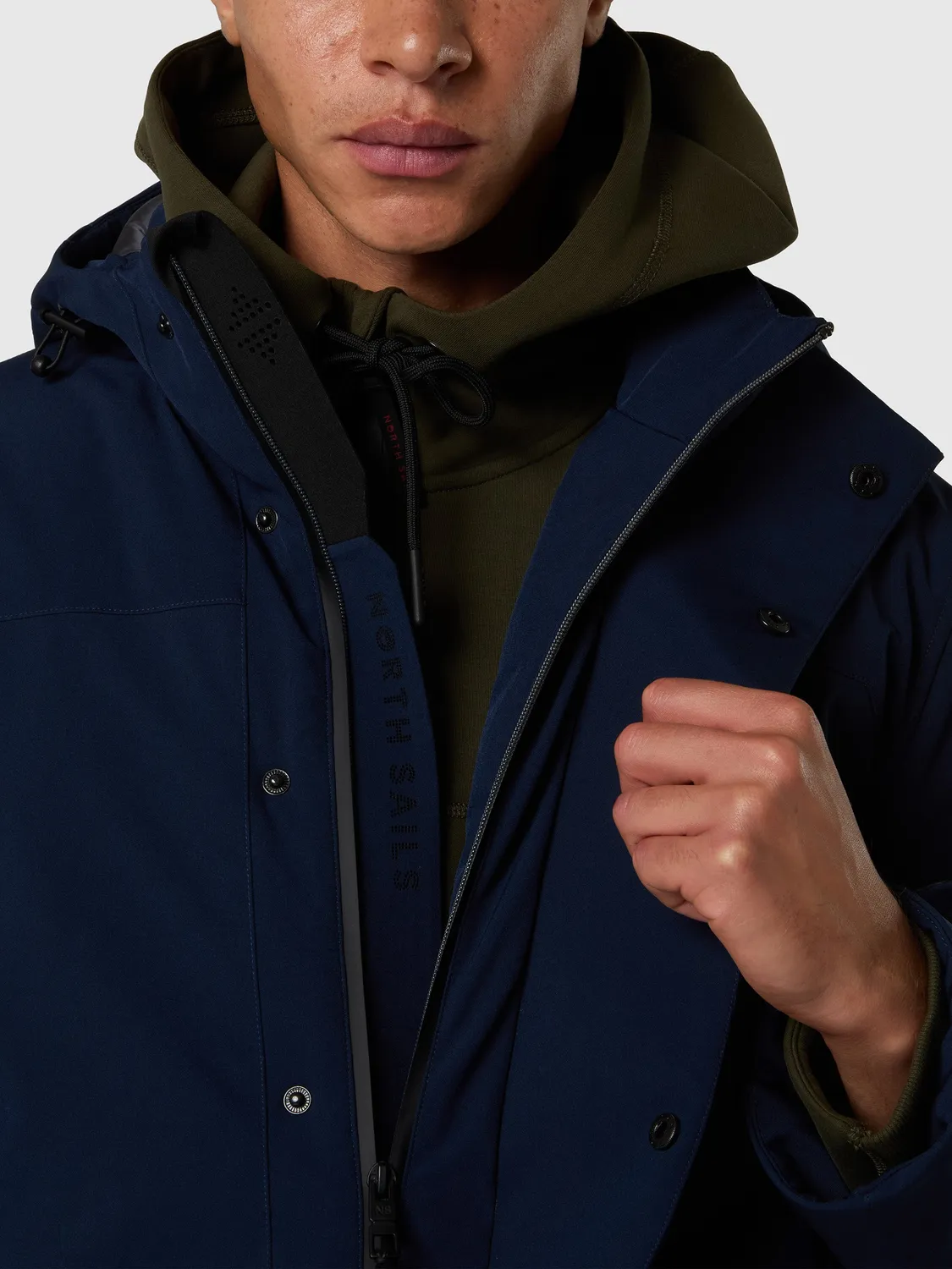 North Sails Varberg parka homme longue bleu marine