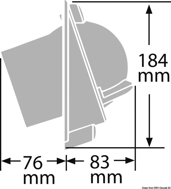 easysea Ritchie Venturi Sail 3"3/4 compas cloison noir rouge