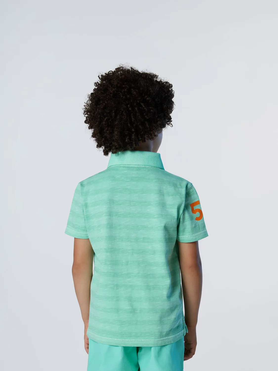 North Sails polo enfant jersey slub rayé coton bio