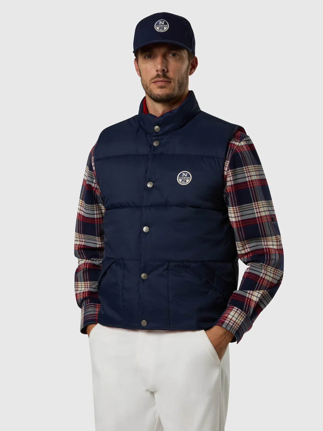 North Sails Shot gilet réversible rouge urban homme