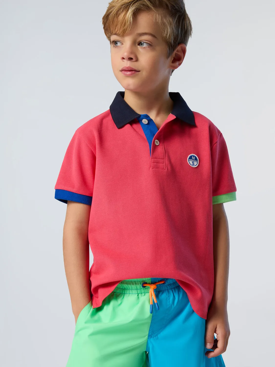 North Sails Upcycled short de bain enfant patchwork