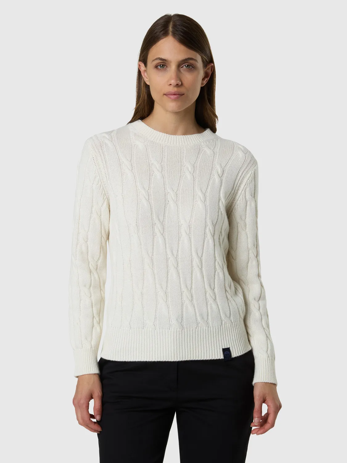 North Sails pull torsades col rond femme doux