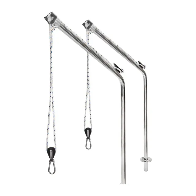 easysea bossoir pivotant inox annexe et moteur lot simple