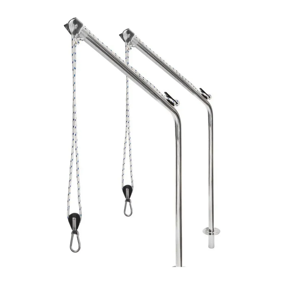 easysea bossoir pivotant inox annexe et moteur lot simple
