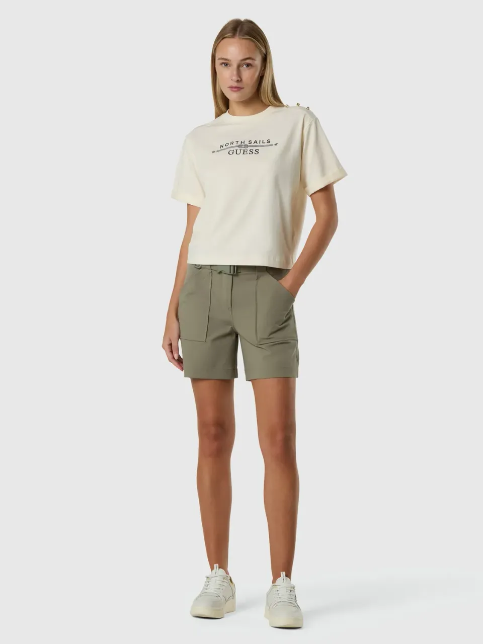 North Sails Guess Logo t-shirt femme bleu marine
