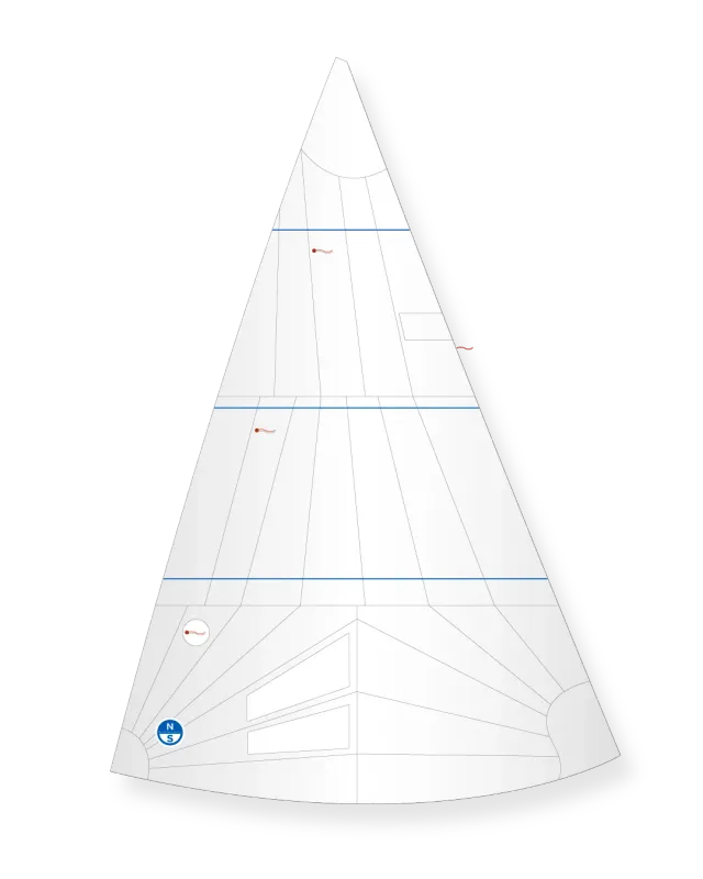 North Sails Luders 16 Genoa génois polyester laminé
