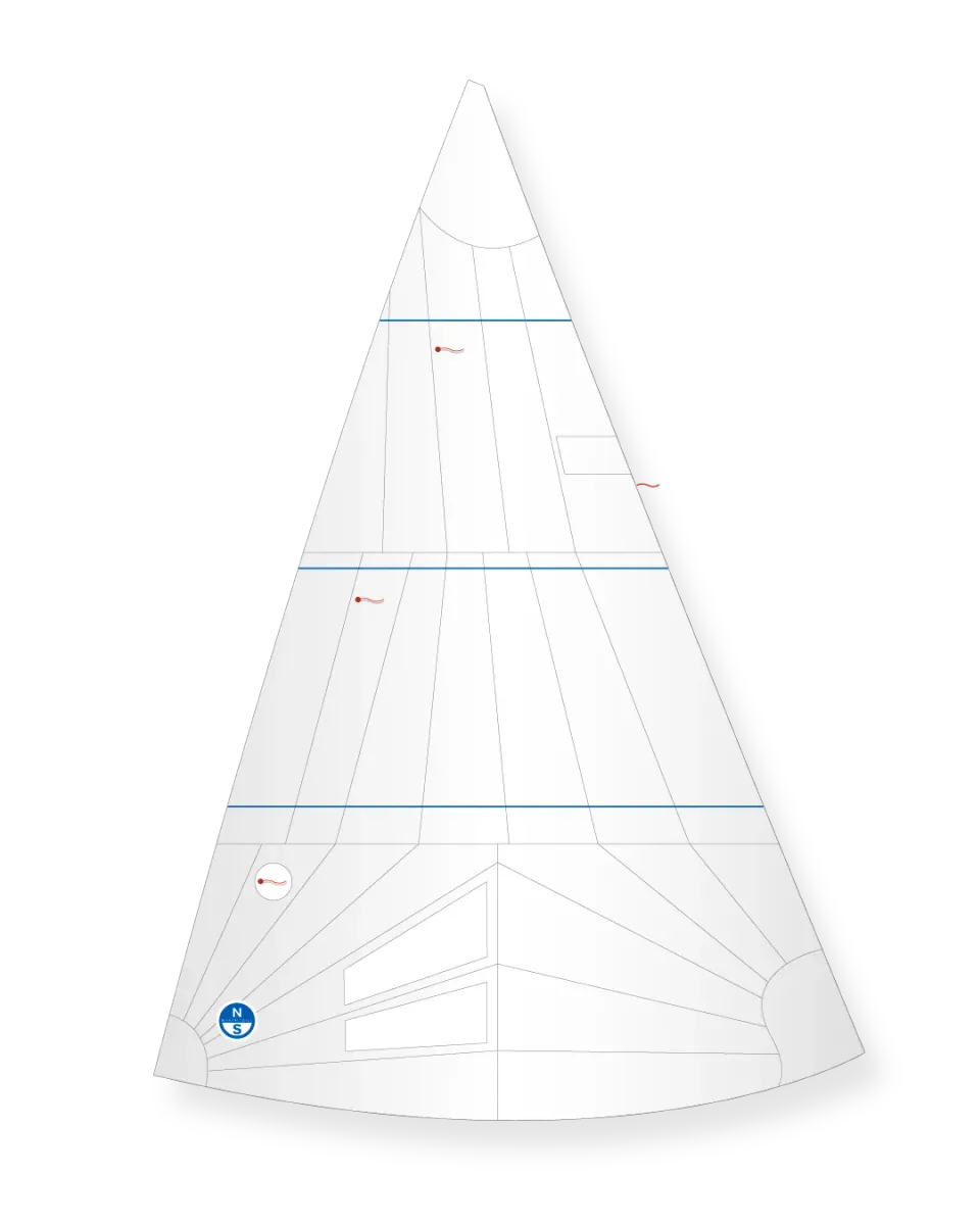 North Sails Luders 16 Genoa génois polyester laminé