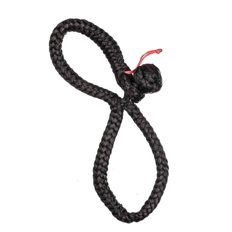 RWO R8957 manille textile boucle fixation noire 4mm