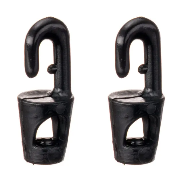 RWO R8402 crochet nylon 4 mm noir lot de 2