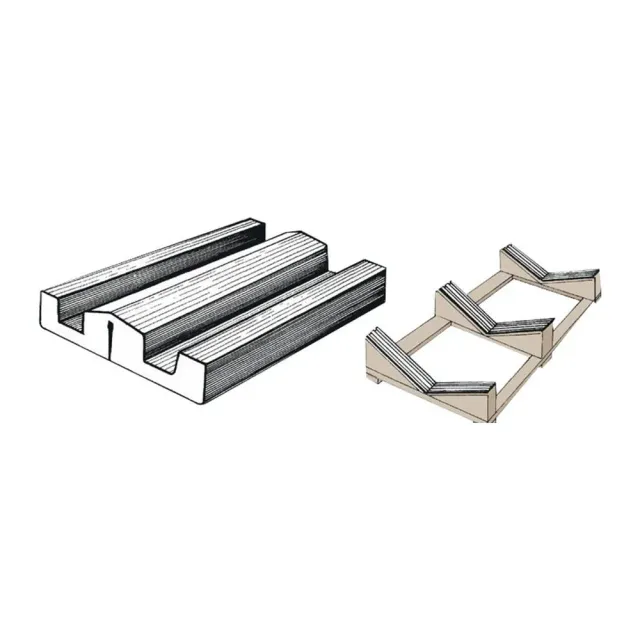 Tessilmare profil PVC gris 73x16 mm rouleau 24 m