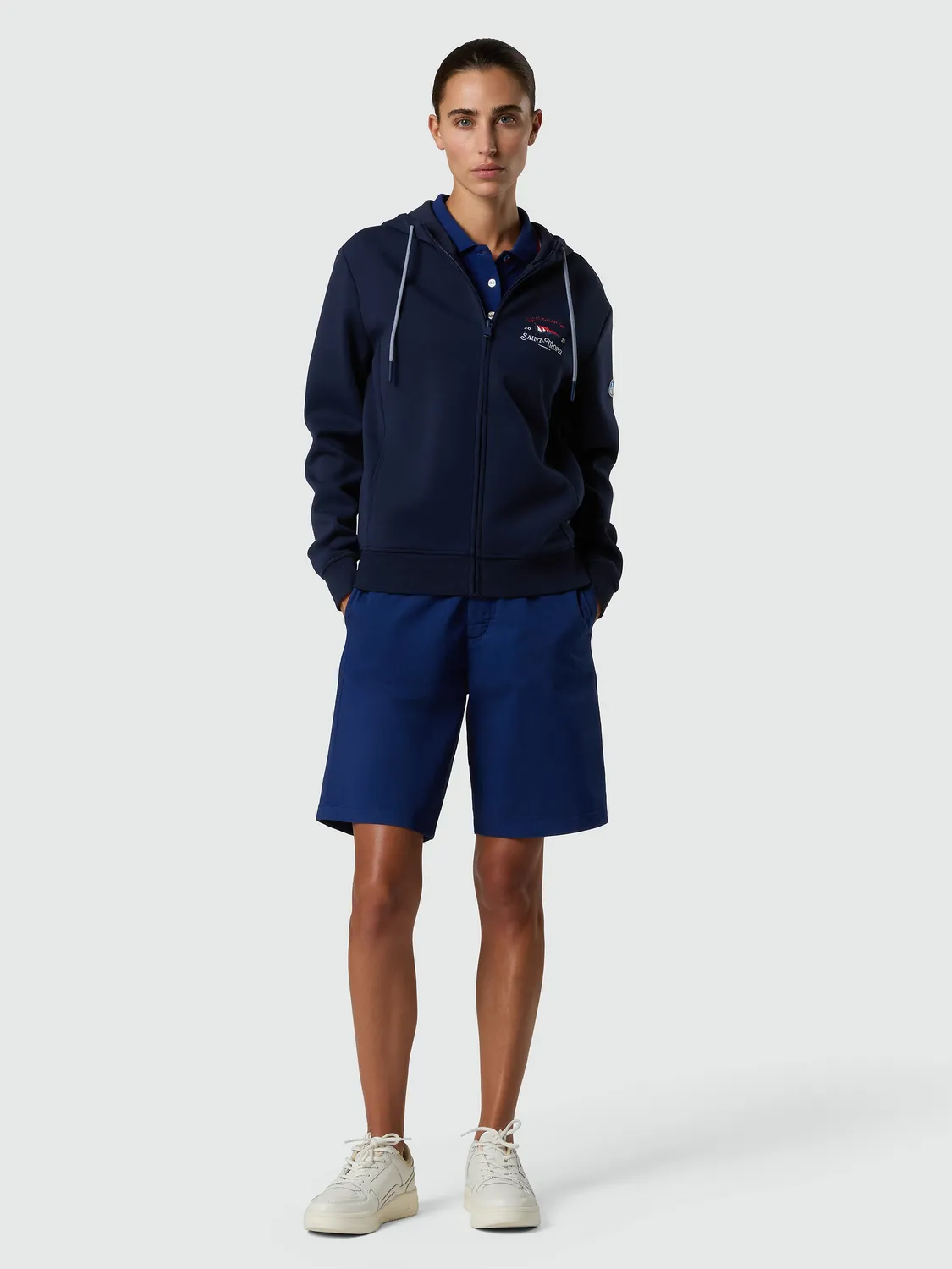 North Sails Saint-Tropez hoodie zip femme Blue depths