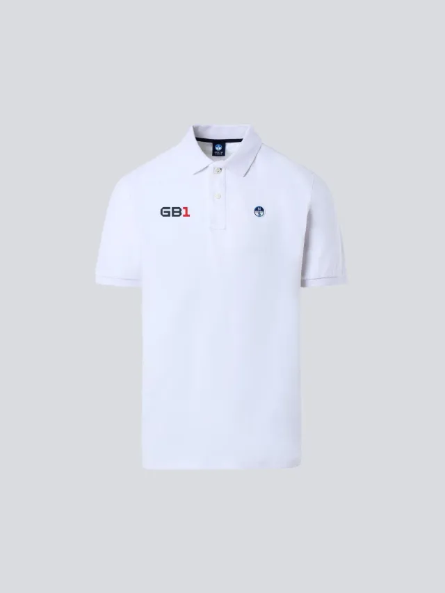 North Sails x GB1 polo homme blanc