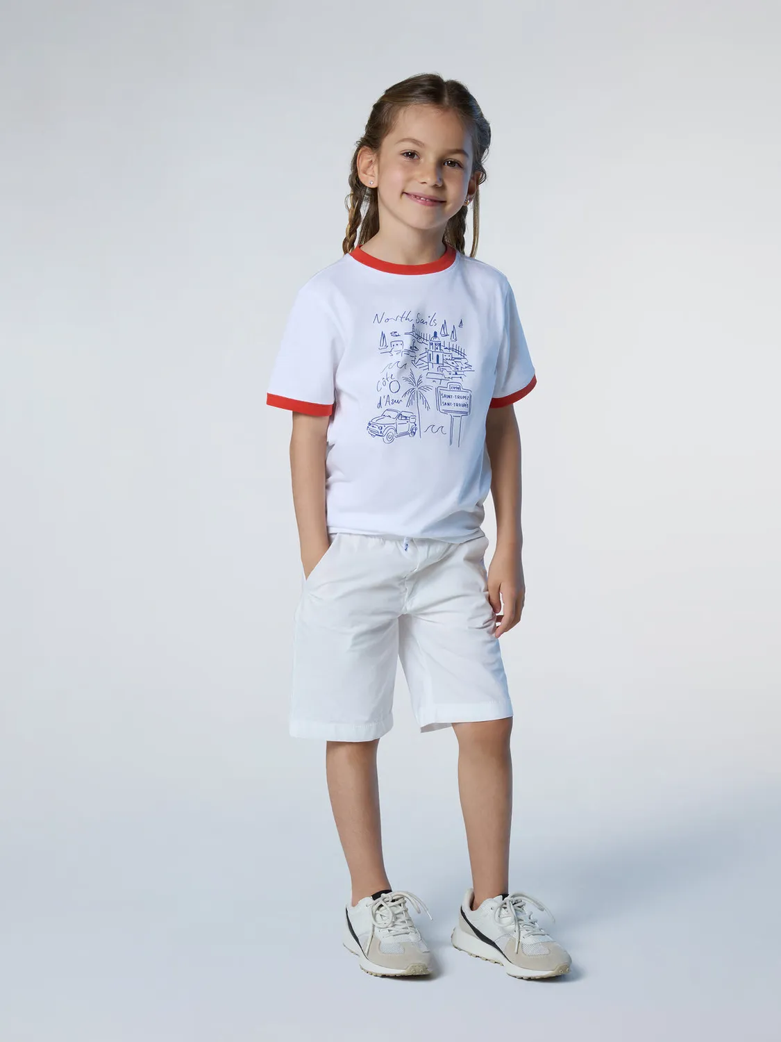 North Sails Short Chino Enfant Élastique Coton Bio