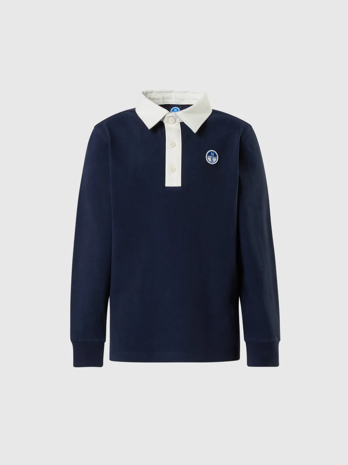 North Sails polo manches longues coton bio patch