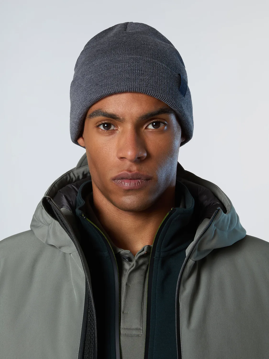 North Sails Fine-Knit bonnet à revers mérinos