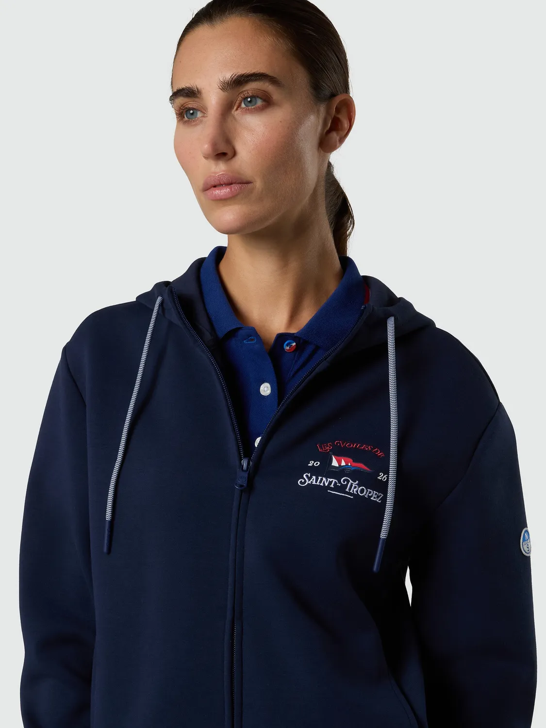 North Sails Saint-Tropez hoodie zip femme Blue depths