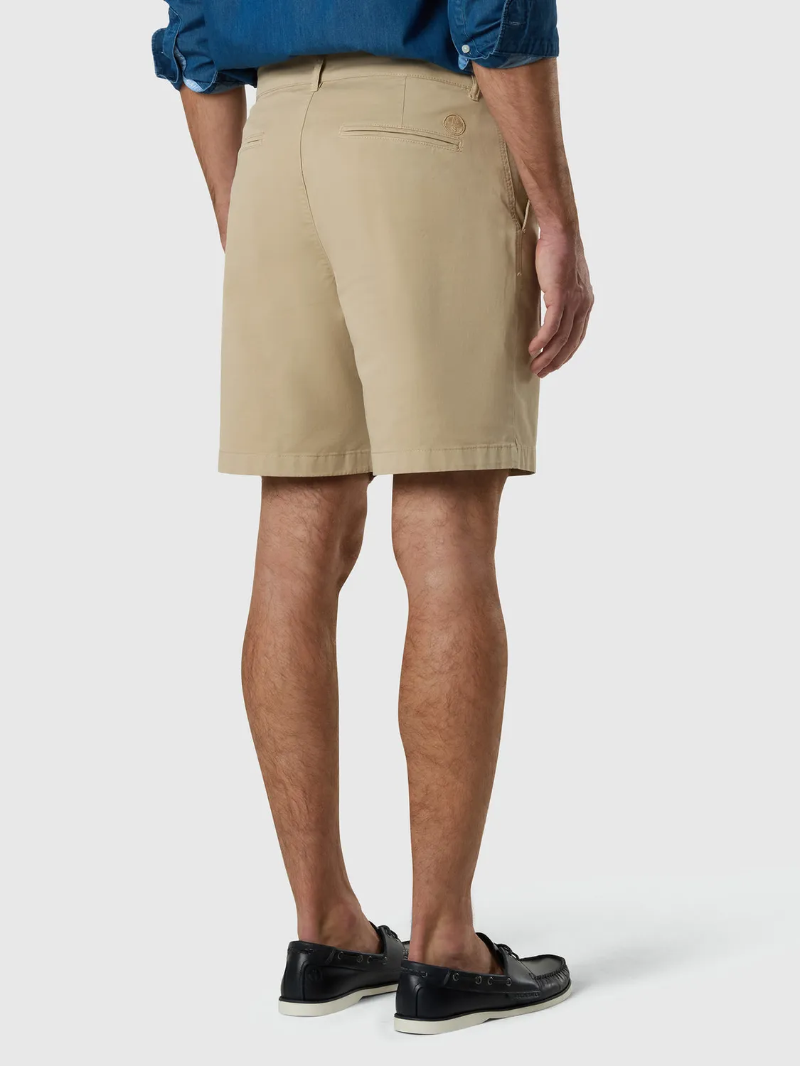 North Sails short chino gabardine stretch coton bio
