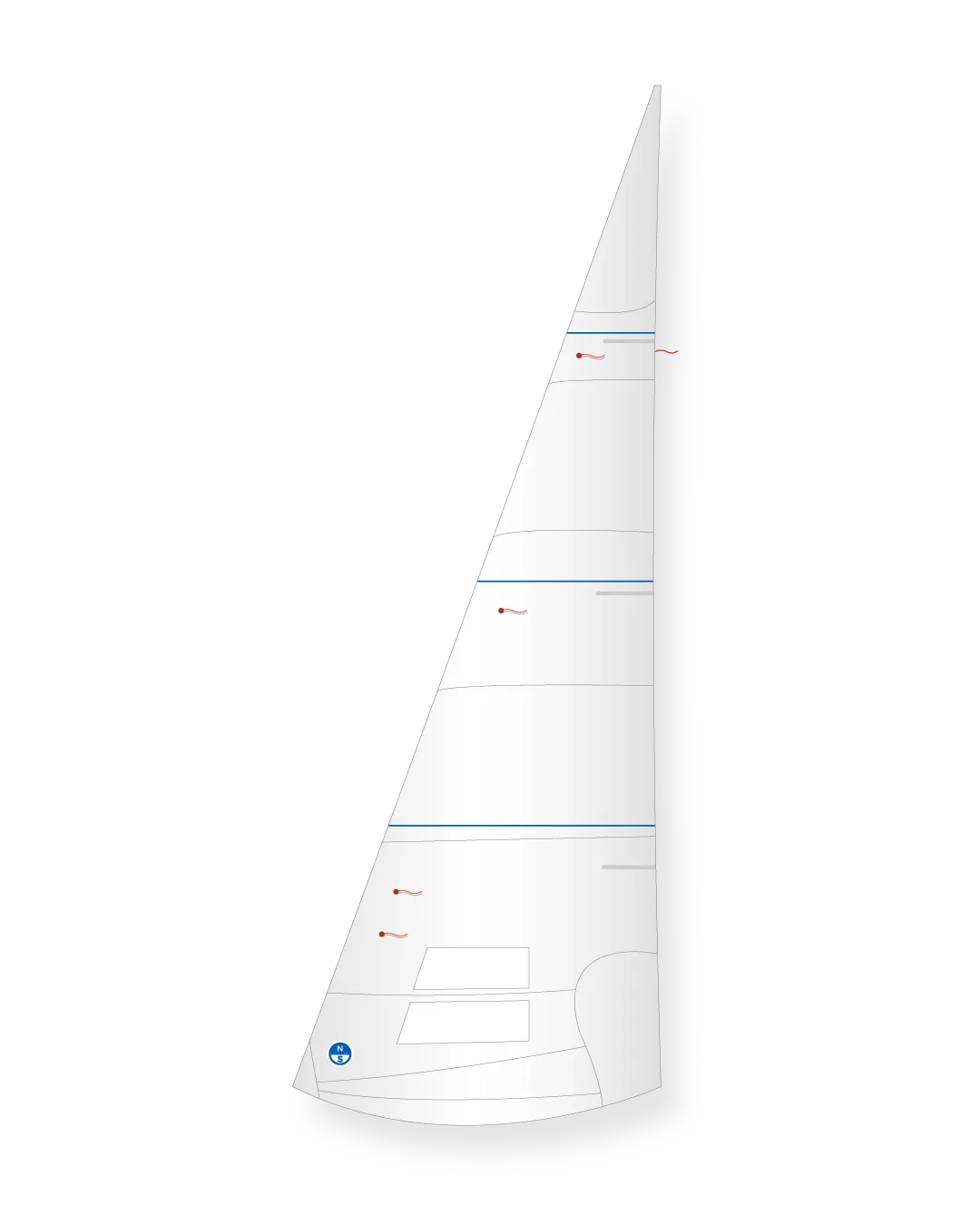 North Sails Luders 16 foc point bas Dacron