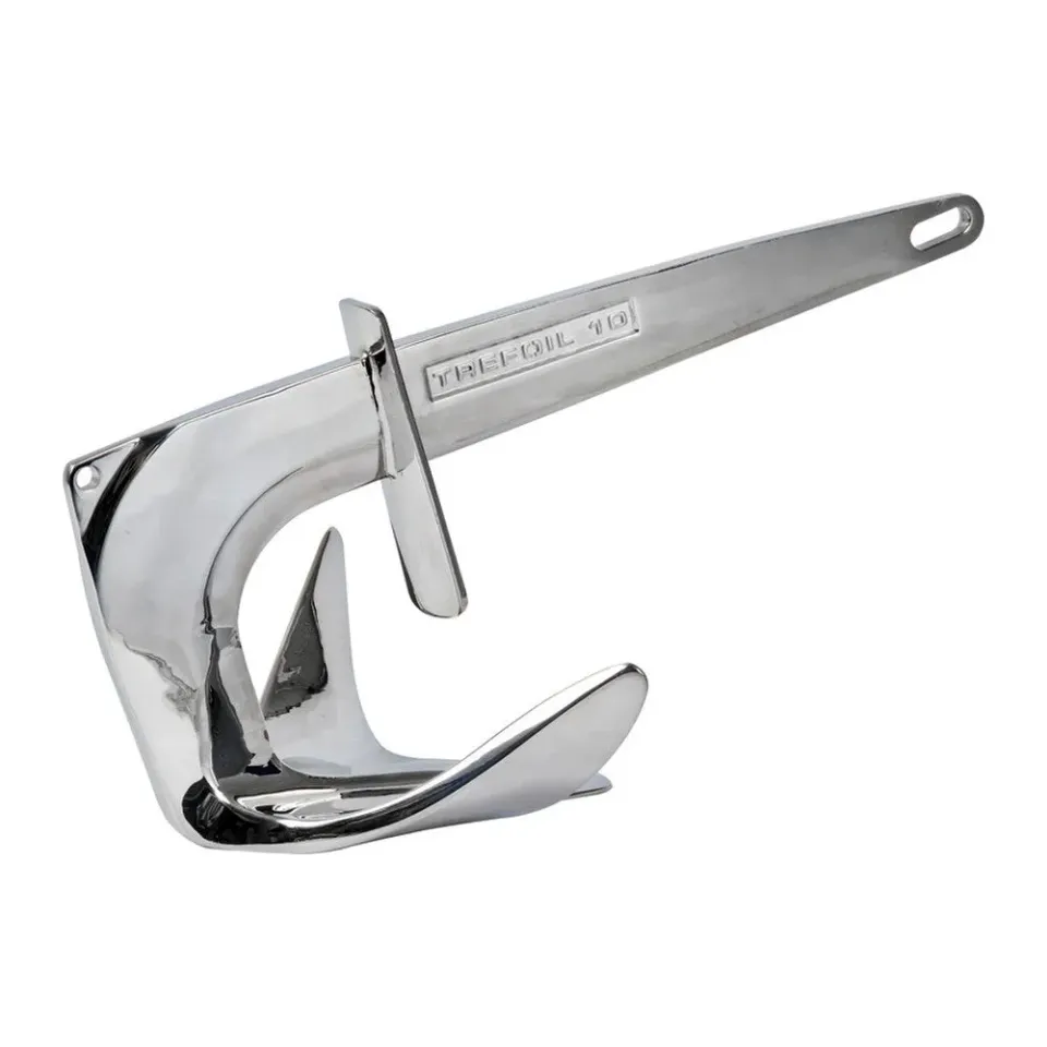 Trefoil davier à ancre inox 7,5 kg plaque eau