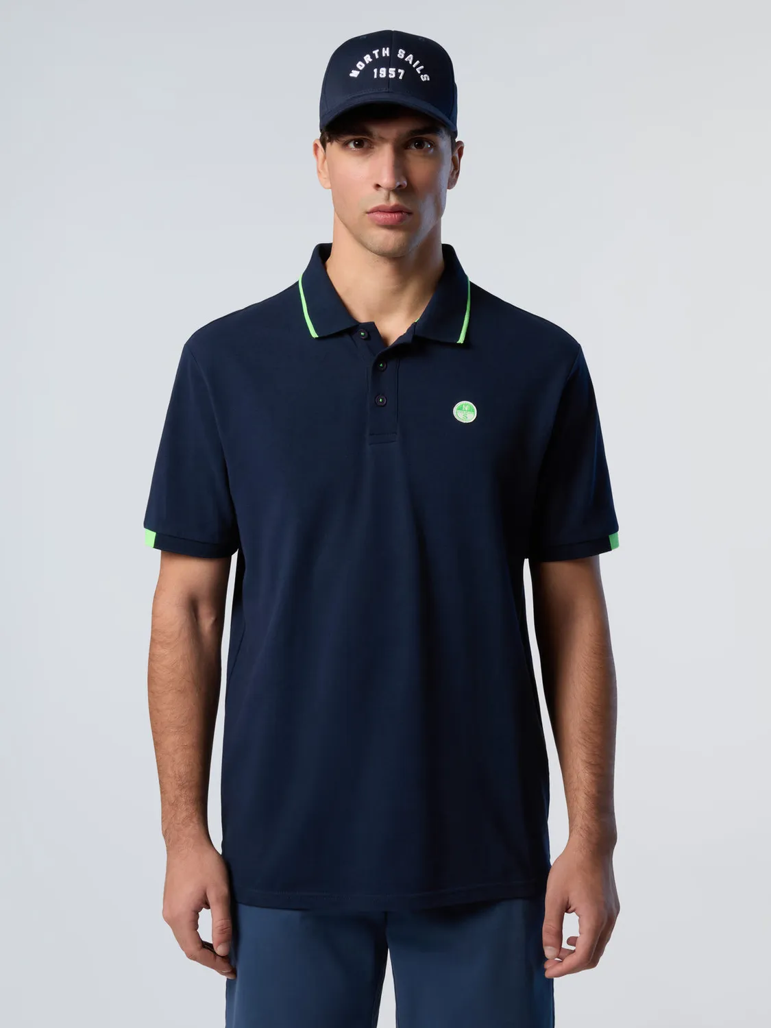 North Sails polo logo neon piqué coton homme