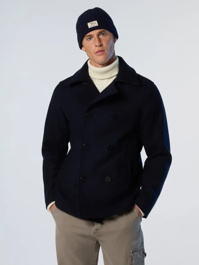 North Sails Newport Peacoat caban laine marine