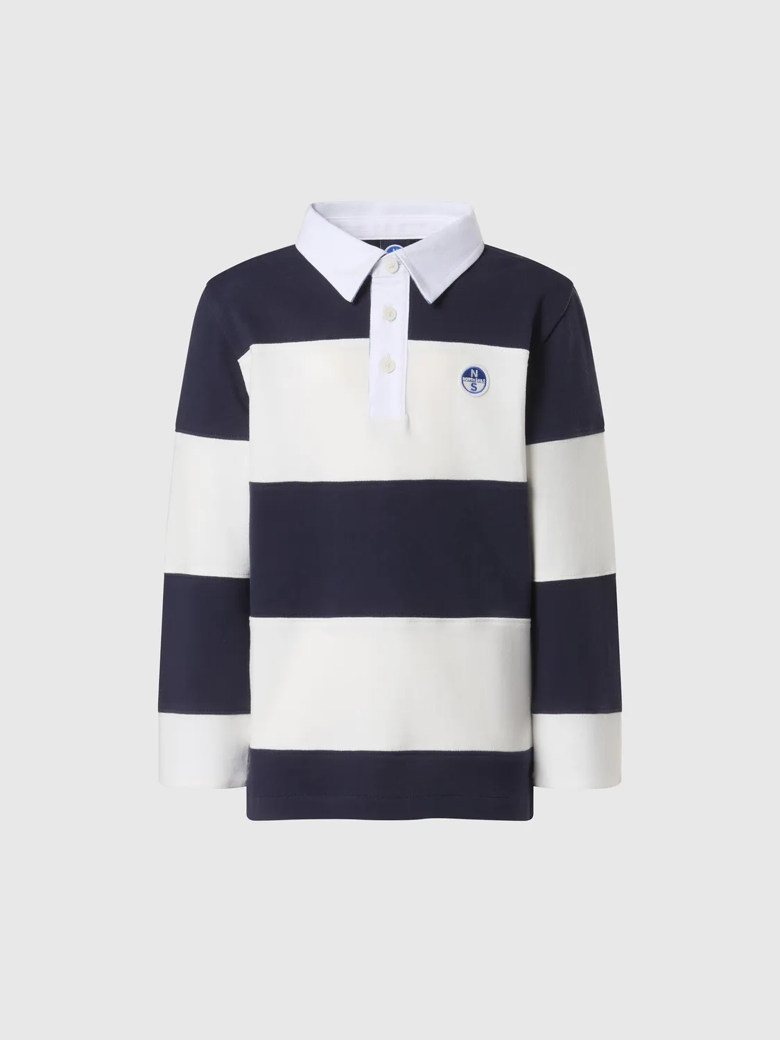 North Sails polo rugby rayé manches longues enfant combo 2