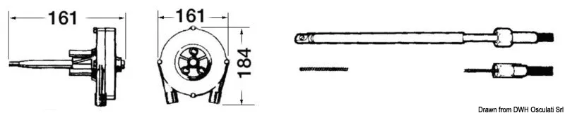 Ultraflex T85 Système de direction rotative 228 mm