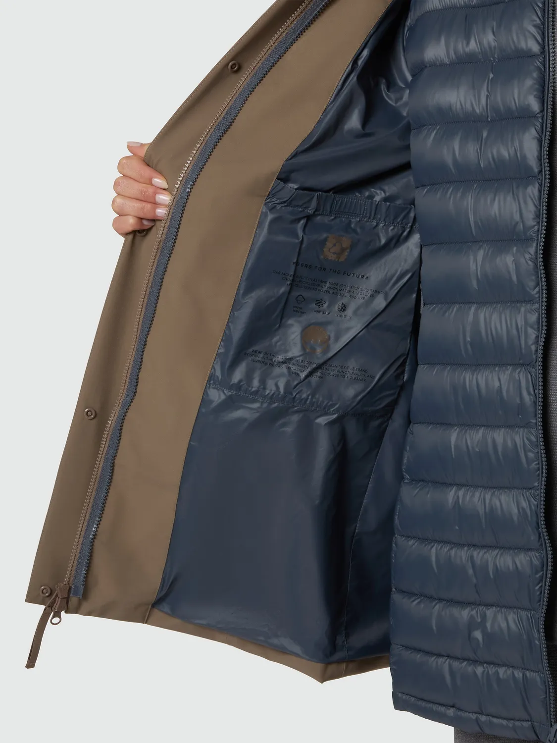 North Sails Dartmouth manteau long femme noyer