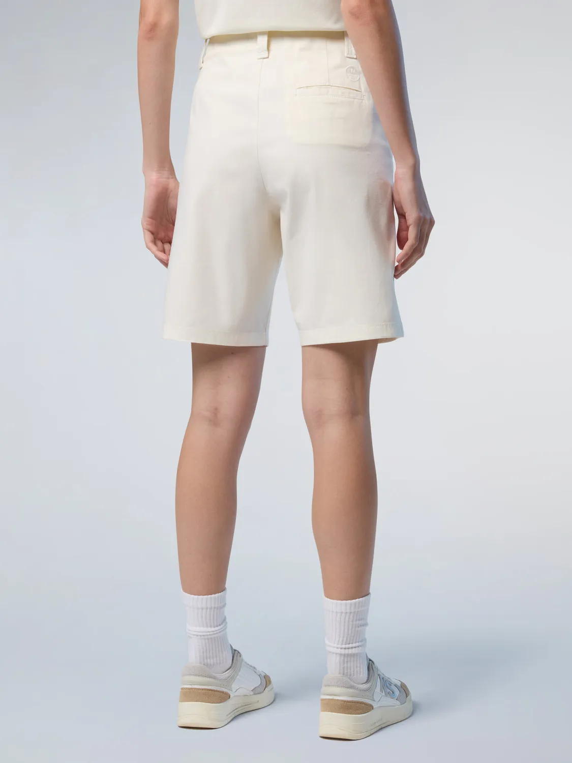 North Sails short chino taille haute coton bio stretch