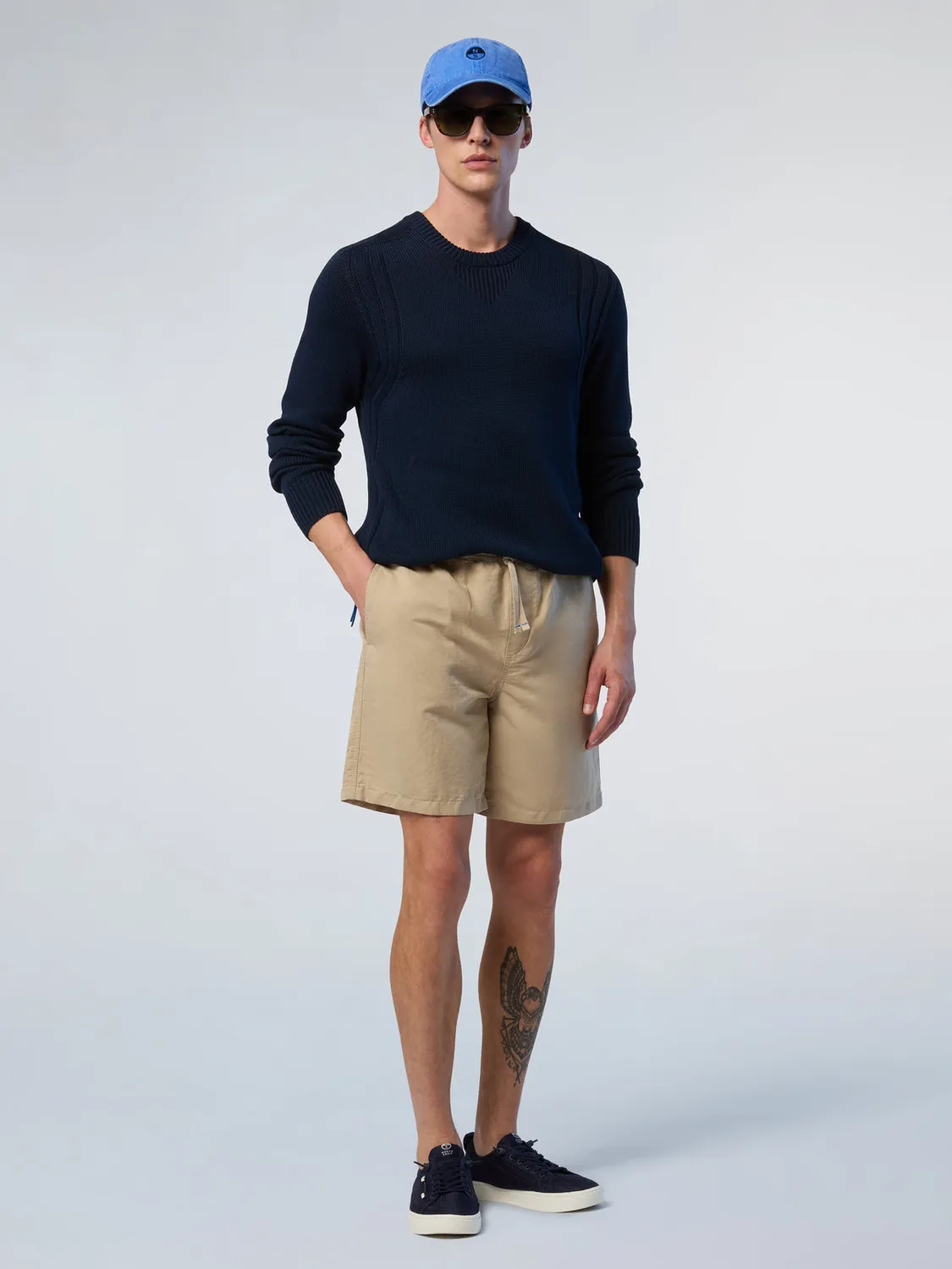 North Sails Fully Fashioned pull col rond coton bio