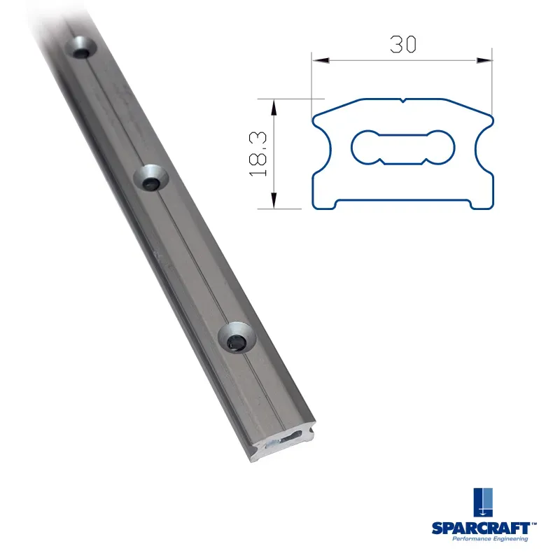 Sparcraft F40 rail de spi anodisé 3,4m 30x18,3 à visser