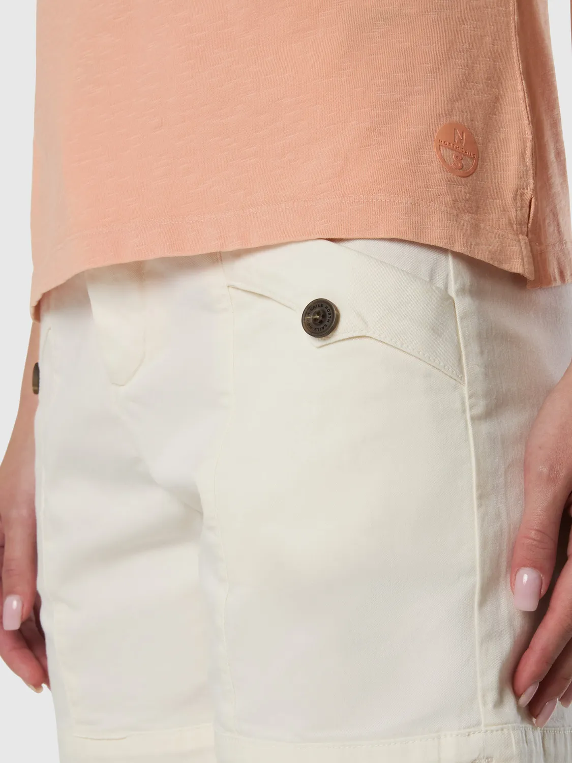 North Sails polo slub jersey femme coton