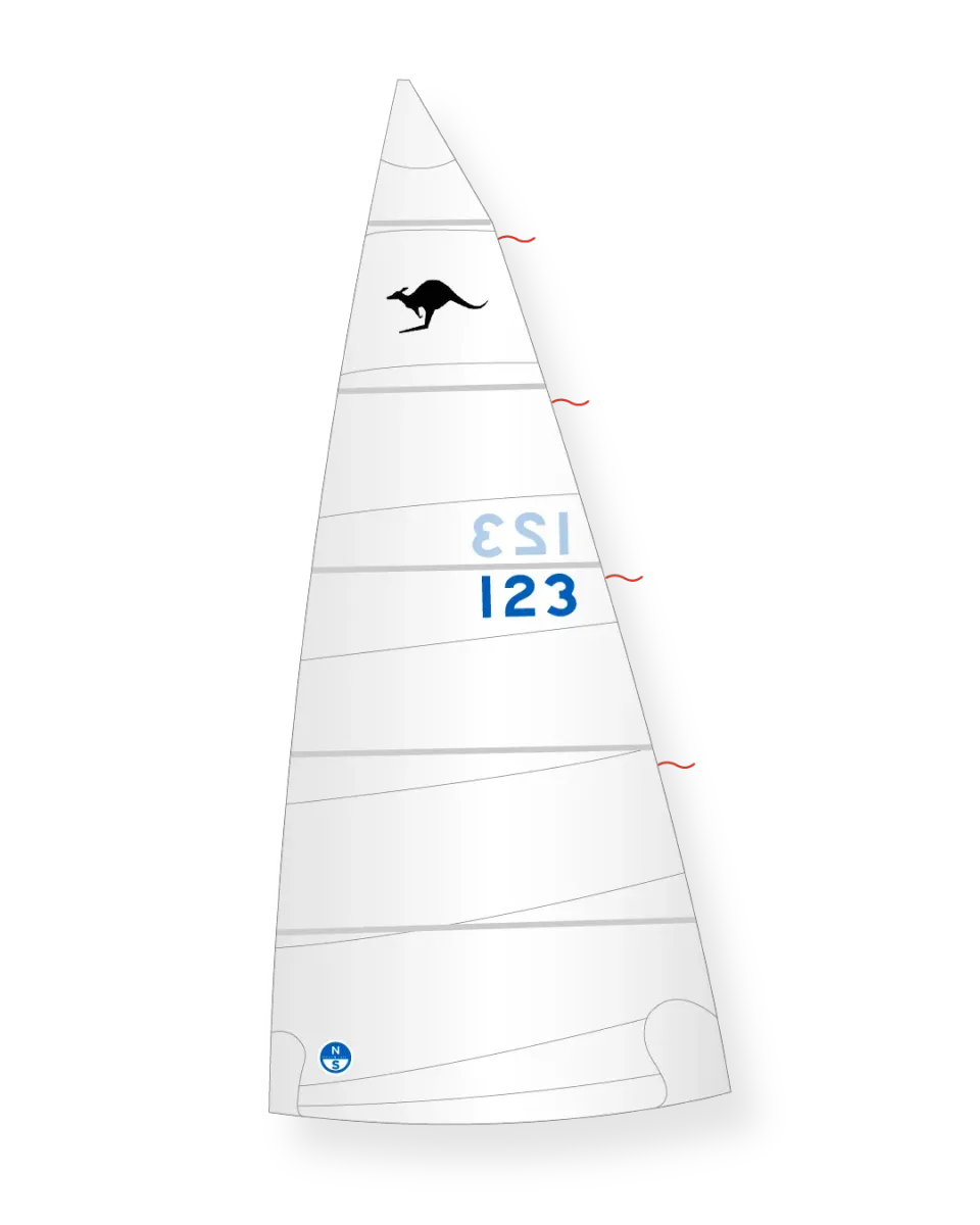 North Sails Australian Sharpie grand-voile Dacron lattée