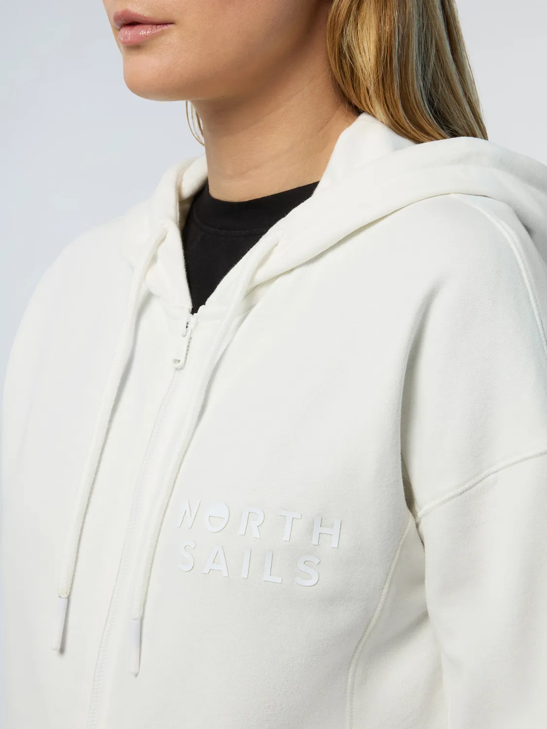North Sails Eco Fleece sweat zippé femme rose coton bio