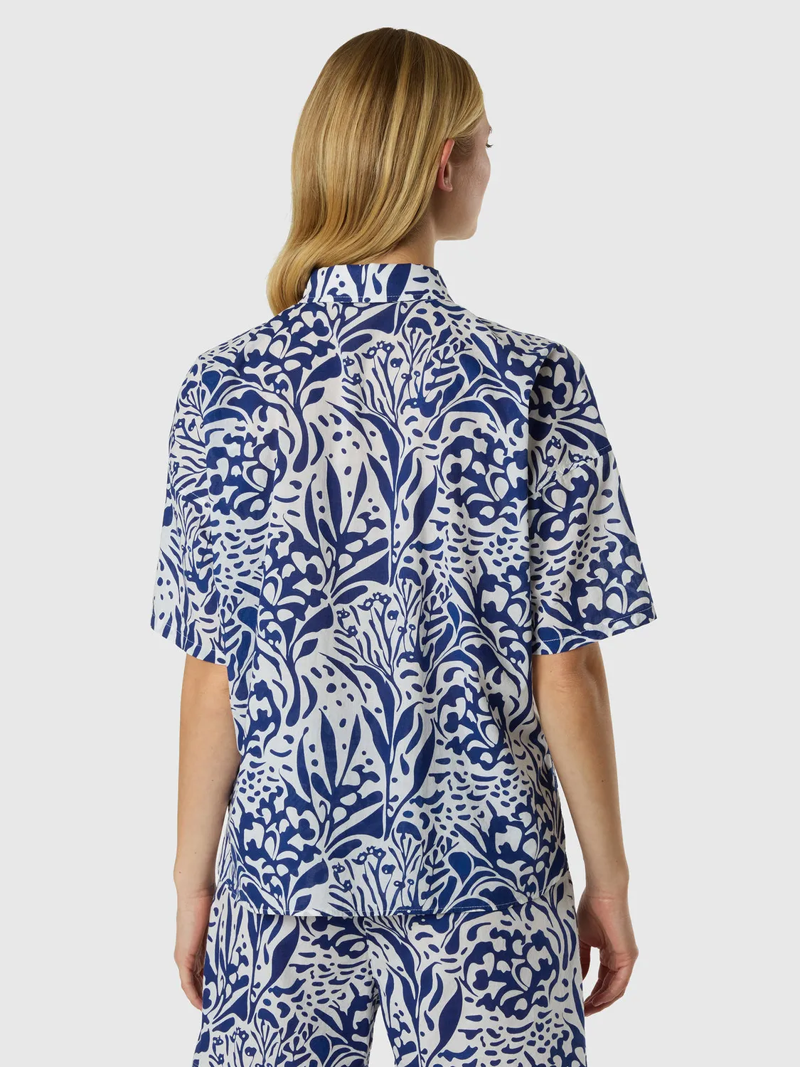 North Sails chemise mousseline corail coton coupe boxy