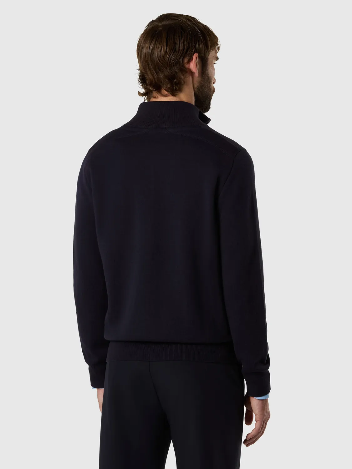North Sails sweat zippé bonded coton bio